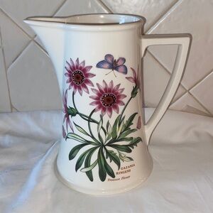 Vintage Portmeirion Botanic Garden Passion Flower Susan Ellis 8" Pitcher